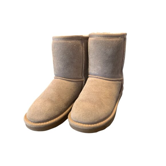Unknown Other - Vepose Suede Leather Sherpa Lined Youth Booties Size 2